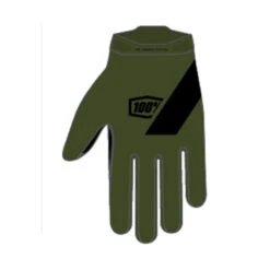 100% Ridecamp Gloves Army/black S