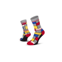 Le Patron Classic Jersey Look Socks Mondrian Grey 39/42