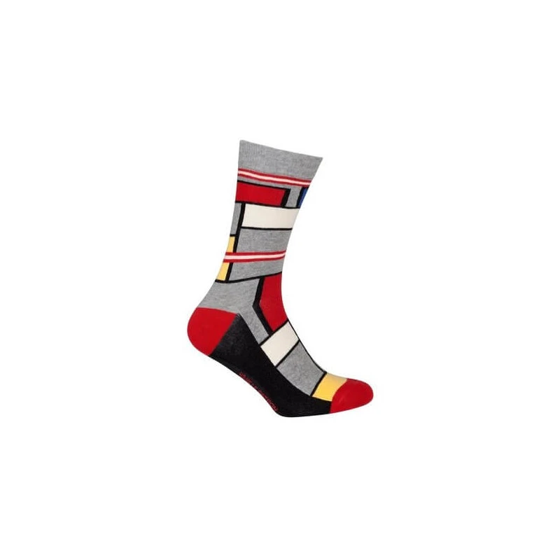 Le Patron Classic Jersey Look Socks Mondrian Grey 39/42 4 Le Patron Classic Jersey Look Socks Mondrian Grey 39/42 – Bild 2